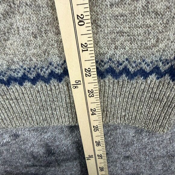 Vtg Winona Knits Pure Wool Fair Isle Crewneck Sweater Men's M/L NWOT - Picture 5 of 9